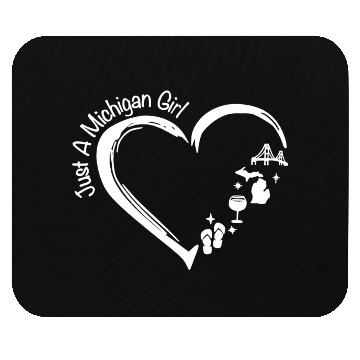Discover Michigan Girl Mouse Pads