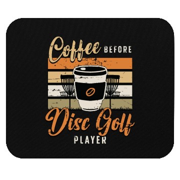 Discover Disc Golf Player Coffee Disc Golfer Coffee Lover Mouse Pads