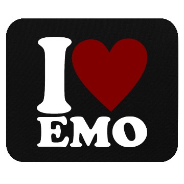 Discover I LOVE EMO Heart Gothic Mouse Pads