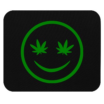 Discover Irish Weed Smile Face Mouse Pads