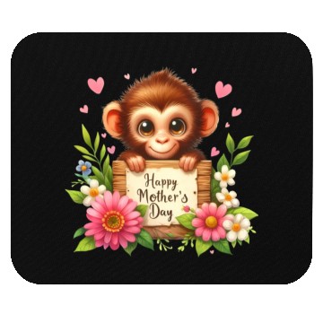 Discover Cute Monkey Happy Mother s Day Mouse Pads