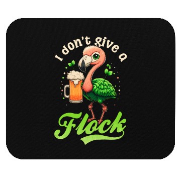 Discover Irish Flamingo St Patricks Don't Give A Flock Beer Mouse Pads