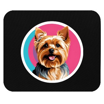 Discover Synthwave Yorkshire Terrier 2 Mouse Pads