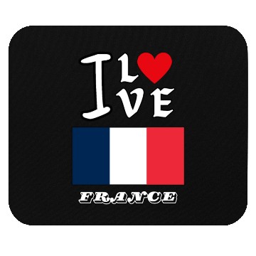 Discover I Love France Mouse Pads
