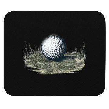 Discover Golf ball on grass Mouse Pads