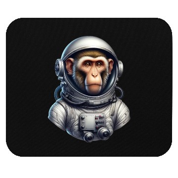 Discover Astronaut Monkey Adventure Mouse Pads