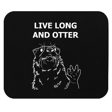 Discover Long Live and Otter - White Mouse Pads