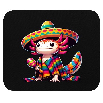Discover Cinco de Mayo Axolotl: Celebratory Design Mouse Pads