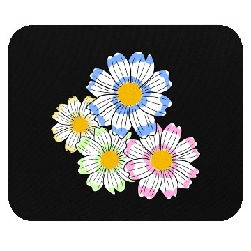 Discover cosmosflower blossom flowerpattern floral flower Mouse Pads
