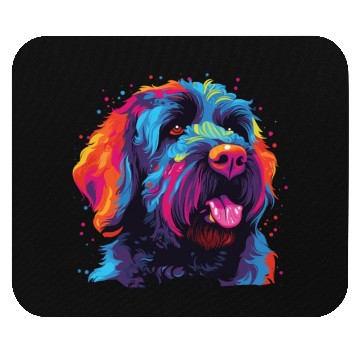 Discover Colorful Russian Black Terrier Mouse Pads