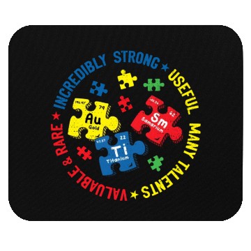 Discover Autism Periodic Table Science Teacher Autism Mouse Pads