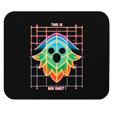 Discover THIS IS BOO SHEET!, neon colors Mouse Pads