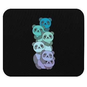 Discover Neptunic Flag Pride Lgbtq Cute Panda Pile Mouse Pads