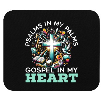 Discover Gospel Music Religious Bible Scripture Christian Mouse Pads