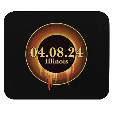 Discover Total Solar Eclipse Path of Totality Illinois Mouse Pads