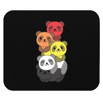 Discover Lithsexual Flag Pride Lgbtq Cute Panda Mouse Pads