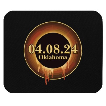 Discover Total Solar Eclipse Path of Totality Oklahoma Mouse Pads
