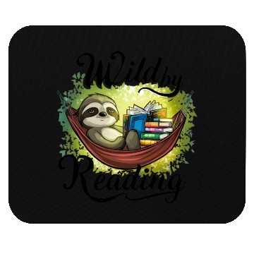 Discover "Slothful Serenity: Wild by Reading" Mouse Pads