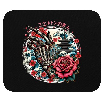 Discover Skeleton's Sakura Mouse Pads