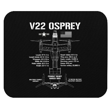 Discover V22 Osprey Attack Helicopter Specs Military V-22 Mouse Pads