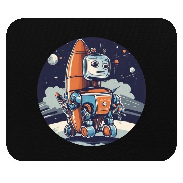 Discover mech robot design crafted Mouse Pads