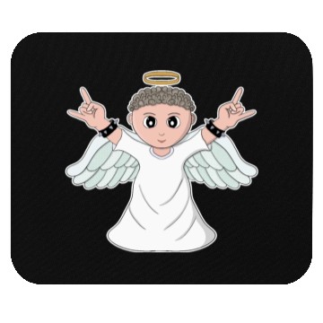 Discover Heavy Music Loving Angel Mouse Pads