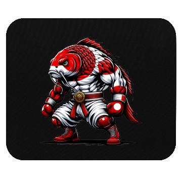 Discover Koi fish national flag of Japan Mouse Pads
