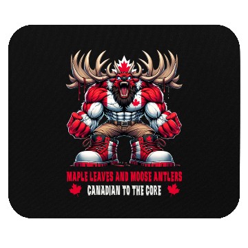 Discover Canada elk design Mouse Pads