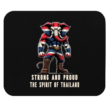 Discover Thailand flag elephant Mouse Pads