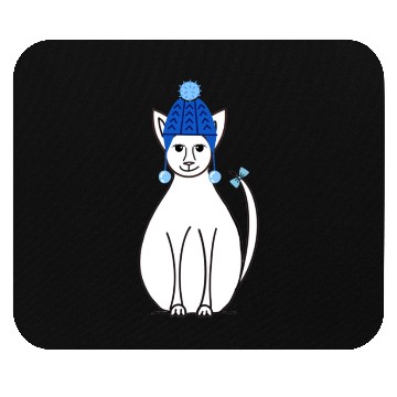 Discover Winter cat Mouse Pads