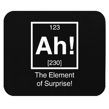 Discover Ah The element of surprise Mouse Pads