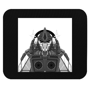 Discover Mech Robot Square Poster (Design 3 | R80) Mouse Pads