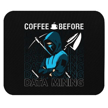 Discover Data Miner Coffee Before Data Science Coffee Lover Mouse Pads