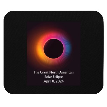 Discover Solar Eclipse Serenade: Solar Eclipse 2024 Mouse Pads