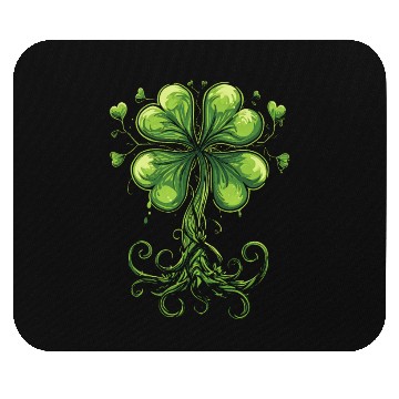 Discover Irish Clover Tree Shamrock Symbol St. Patrick's Da Mouse Pads