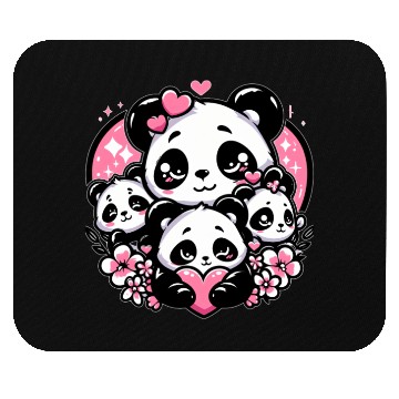 Discover Panda Love Mouse Pads