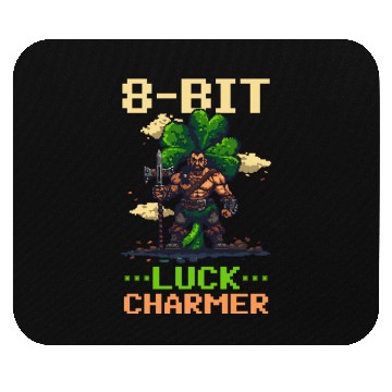 Discover St. Patricks Day Gaming 8-Bit Luck Charmer Mouse Pads