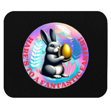 Discover Hare's to a fantastic easter! Mouse Pads