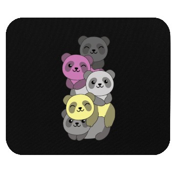 Discover Perigirl Flag Pride Lgbtq Cute Panda Stack Mouse Pads
