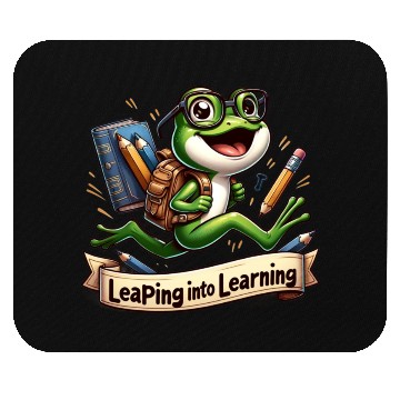 Discover Leaping Into Learning Frog 100 Days of School Mouse Pads