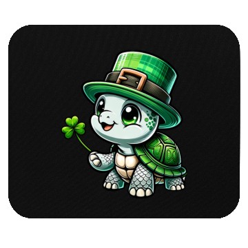 Discover St. Patrick's Turtle Celebration Mouse Pads