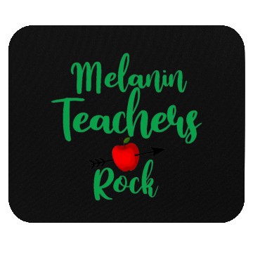 Discover melanin teacher rock for light Mouse Pads
