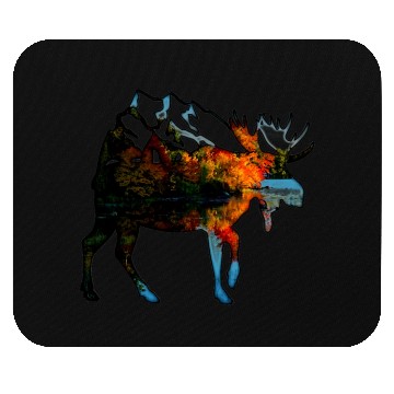 Discover moose mountain Mouse Pads