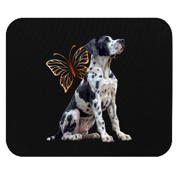 Discover Great dane Butterfly Mouse Pads