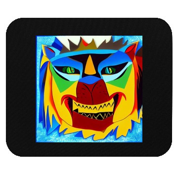 Discover abstract lion Mouse Pads