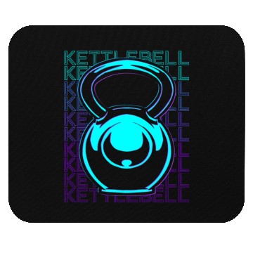 Discover Kettlebell Lifting Workout Gym Retro Mouse Pads