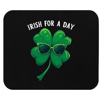 Discover Irish For A Day Clover Saint Patrick Shamrock Mouse Pads