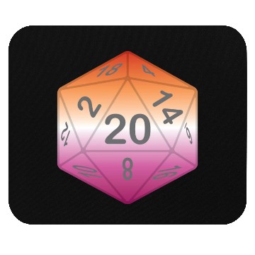 Discover Pride Dice - Lesbian Mouse Pads