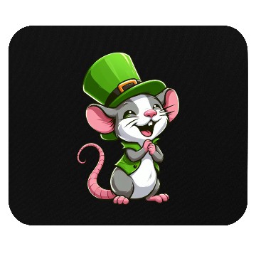 Discover St. Patrick's Cute Rat Mouse Pads