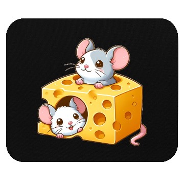 Discover Cheese Dwelling Mice Mouse Pads